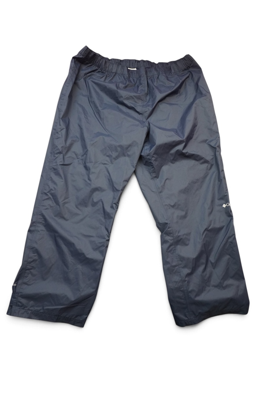 Columbia Rain Pants Mens 4XL 48x31 Blue Waterproof Elastic Waist Hiking Trail